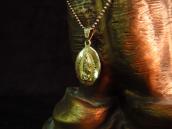 Vintage 14K Gold Our Lady of Gudalupe Fob Necklace