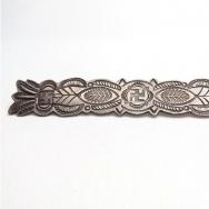 Antique 卍 Stamped Silver Pin or Collar Ornament  c.1920～