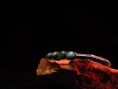 Antique Stamped Triangle Wire Cuff w/4TQ c.1930