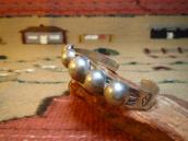Vintage 【Bell】Concho Patched Silver Cuff Bracelet  c.1940～