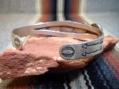 Vintage 【Bell】Concho Patched Silver Cuff Bracelet  c.1940～