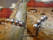 Vintage 【Bell】Concho Patched Silver Cuff Bracelet  c.1940～