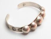 Vintage 【Bell】Concho Patched Silver Cuff Bracelet  c.1940～