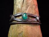 Antique Stamped Narrow Triangle Wire Cuff  c.1920～