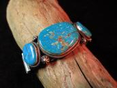 OLDPAWN Cuff with Kingman Turquoise  c.1980