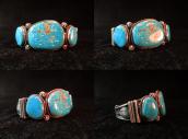 OLDPAWN Cuff with Kingman Turquoise  c.1980