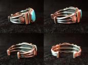 OLDPAWN Cuff with Kingman Turquoise  c.1980