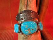 OLDPAWN Cuff with Kingman Turquoise  c.1980