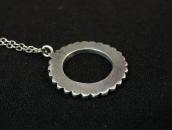 Vtg Zuni "Dishta Style" Inlay Circle Top Necklace  c.1950～