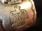 Antique Thunderbird stamped Wide Cuff  c.1930