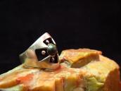 Vintage Cross Shape Shadowbox Silver Ring  c.1940～