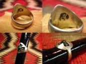 Vintage Cross Shape Shadowbox Silver Ring  c.1940～