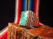 Vintage Square Turquoise Ring Bell c.1950～