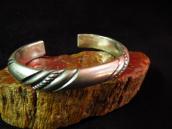 Vintage Engraving Heavy Ingot Silver Cuff  c.1960