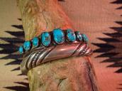 Vintage Engraving Heavy Ingot Silver Cuff  c.1960