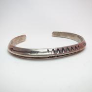 Antique Arrow Stamped INGOT Triangle Cuff  c.1920