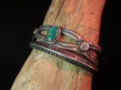 Antique Arrow Stamped INGOT Triangle Cuff  c.1920