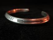 Antique Arrow Stamped INGOT Triangle Cuff  c.1920
