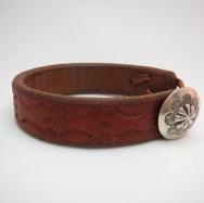 Novel Zombies  Old Concho Leather Bracelets BRN ML