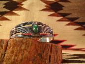 Vintage Coin Silver Thunderbird patch Cuff  c.1930