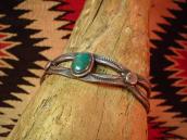 Antique Ingot Split Shank Cuff with Stone  c.1920