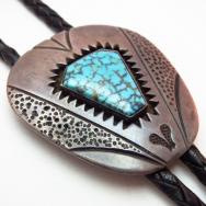Vintage Bolo with High Grade Nevada Blue  c.1960