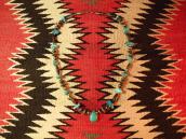 Vintage Silver&Turquoise Bead Necklace  c.1950