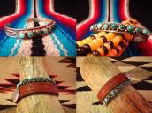 Antique Zuni Ingot Silver Cuff with 11Stone c.1930