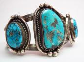 Vintage Wide Cuff Bracelet w/Morenci TQ  c.1960～