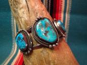 Vintage Wide Cuff Bracelet w/Morenci TQ  c.1960～