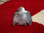 Antique Navajo Thunderbird Shape Stamped Silver Pin  c.1930～