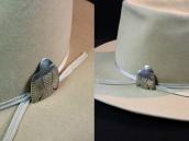 Antique Navajo Thunderbird Shape Stamped Silver Pin  c.1930～