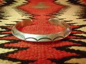 Antique Stamped INGOT Triangle Wire Cuff  c.1940