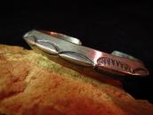 Antique Stamped INGOT Triangle Wire Cuff  c.1940