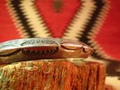 Antique Stamped INGOT Triangle Wire Cuff  c.1940