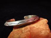 Antique Stamped INGOT Triangle Wire Cuff  c.1940