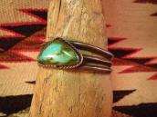 Vintage Cuff with Big Triangle Turquoise c.1960