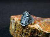 Vintage Thunderbird Applique Tourist Small Ring  c.1945～