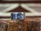 Vtg 【BELL TRADING POST】 Thunderbird Silver Men's Ring c.1950