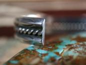 Vtg 【BELL】 Two Triangle & Twisted Wires Silver Cuff  c.1950