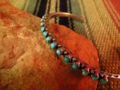 Antique Zuni Stamped Cuff with 14stone  c.1930～