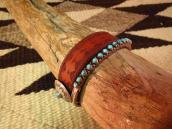 Antique Zuni Stamped Cuff with 14stone  c.1930～