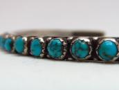 Antique Zuni Ingot Silver Cuff with 13Stone c.1930