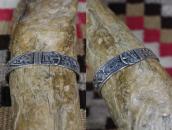 Antique Navajo Belt Buckle design Ingot Silver Cuff  c.1920～