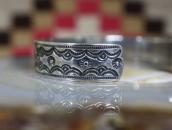 Antique Navajo Belt Buckle design Ingot Silver Cuff  c.1920～