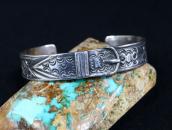 Antique Navajo Belt Buckle design Ingot Silver Cuff  c.1920～