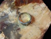 Vintage Navajo or Hopi Thunderbird Overlay Seal Ring c.1950～