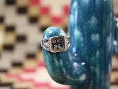 Vintage Navajo or Hopi Thunderbird Overlay Seal Ring c.1950～