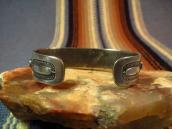 Antique Zuni Blue Gem Turquoise Inlay Silver Cuff  c.1940