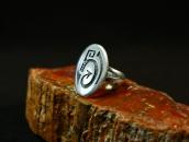 【Beauford Dawahoya】Hopi "Water Serpent" Overlay Ring c.1965～